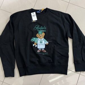 Ralph Lauren-Women's Fleece Crewneck-Ralph's Coffee Bear-Size Small-NWT